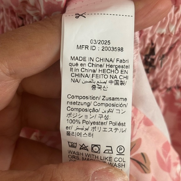 SHEIN Pink Floral Midi Dress - Picture 6 of 9